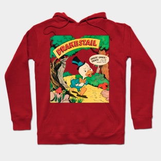 Drakestail Retro Duck with Hat walks worried: When do i get my money back? Vintage Comic 1947 Hoodie